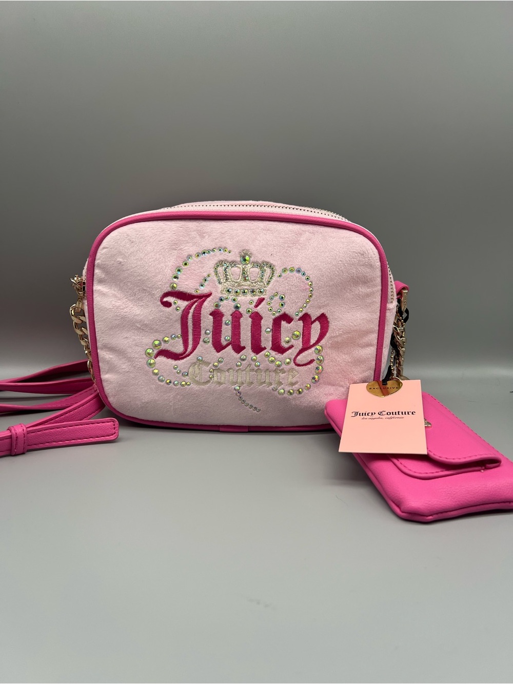 Juicy couture dreamy juicy double Xbody purse